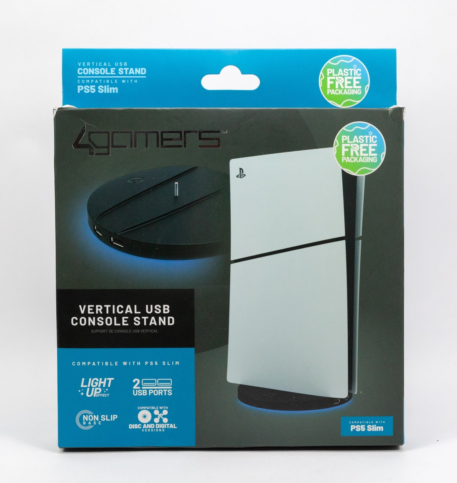 PS5 Slim Vertical Stand With 2 USB Charging Ports Brand New Open Box