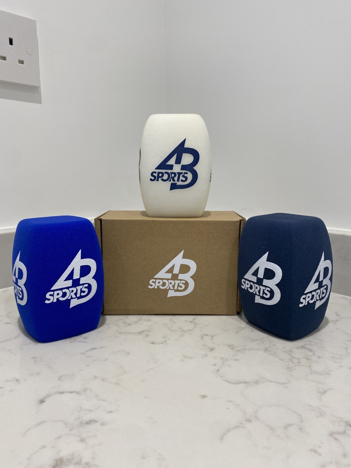Custom printed Logo 4 sided square microphone Foam Windshield Pop Filter Cover