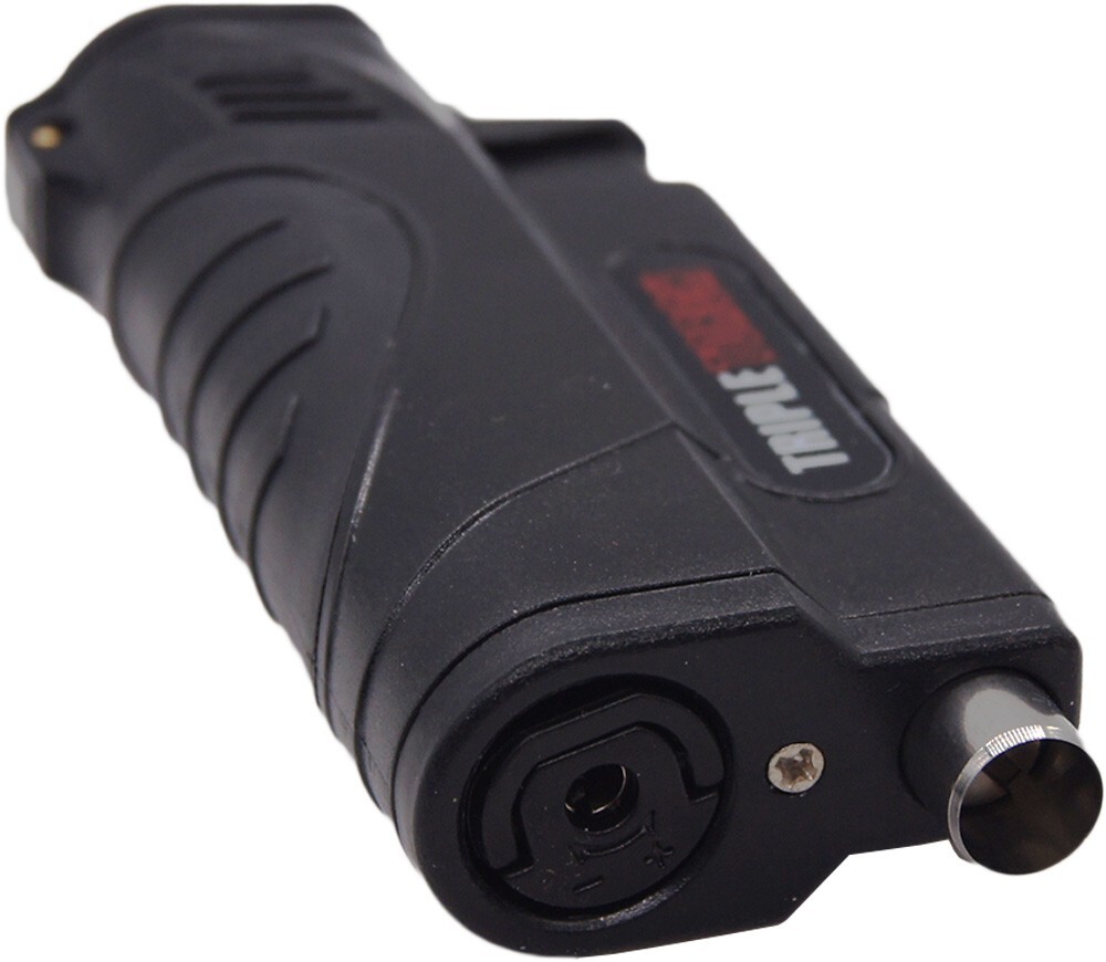 12 PACK Quad Jet Torch Lighter Adjustable Flame W/ Cigar Puncher Solid Color