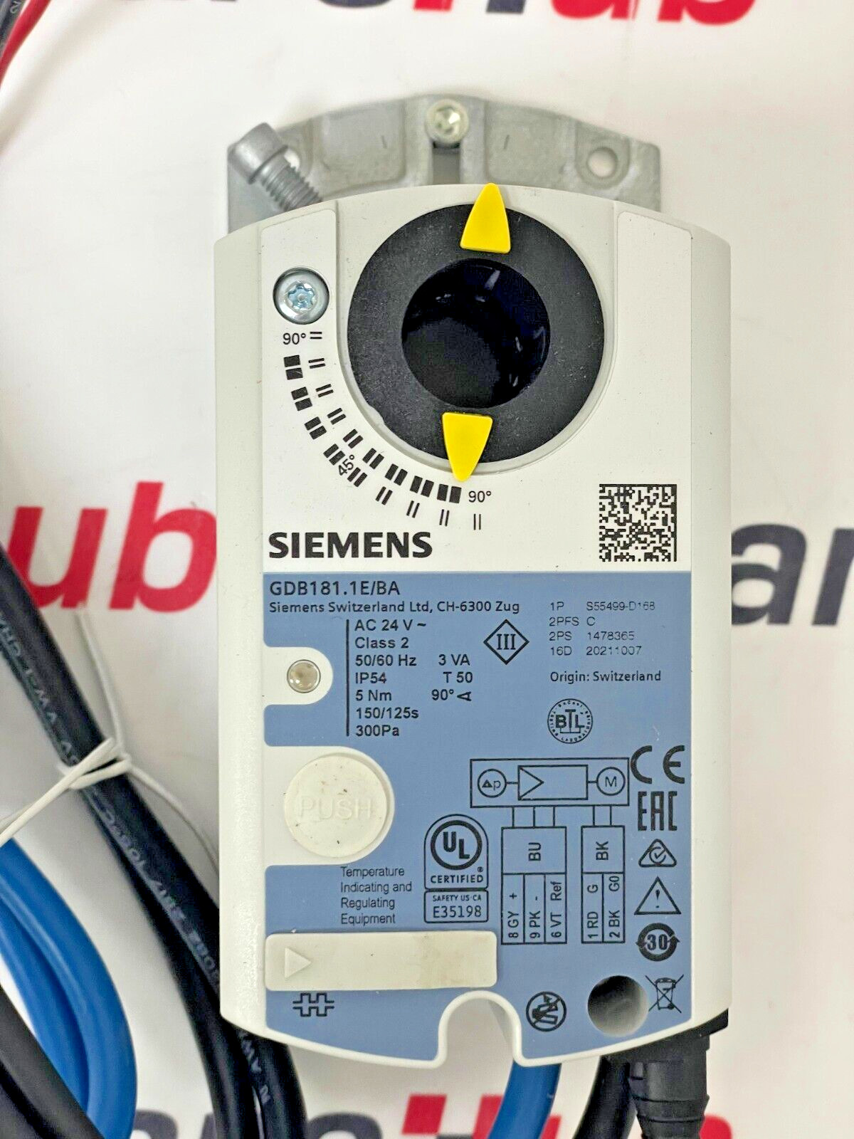 SIEMENS GDB181.1E/BA DAMPER ACTUATOR COMPACT CONTROLLER