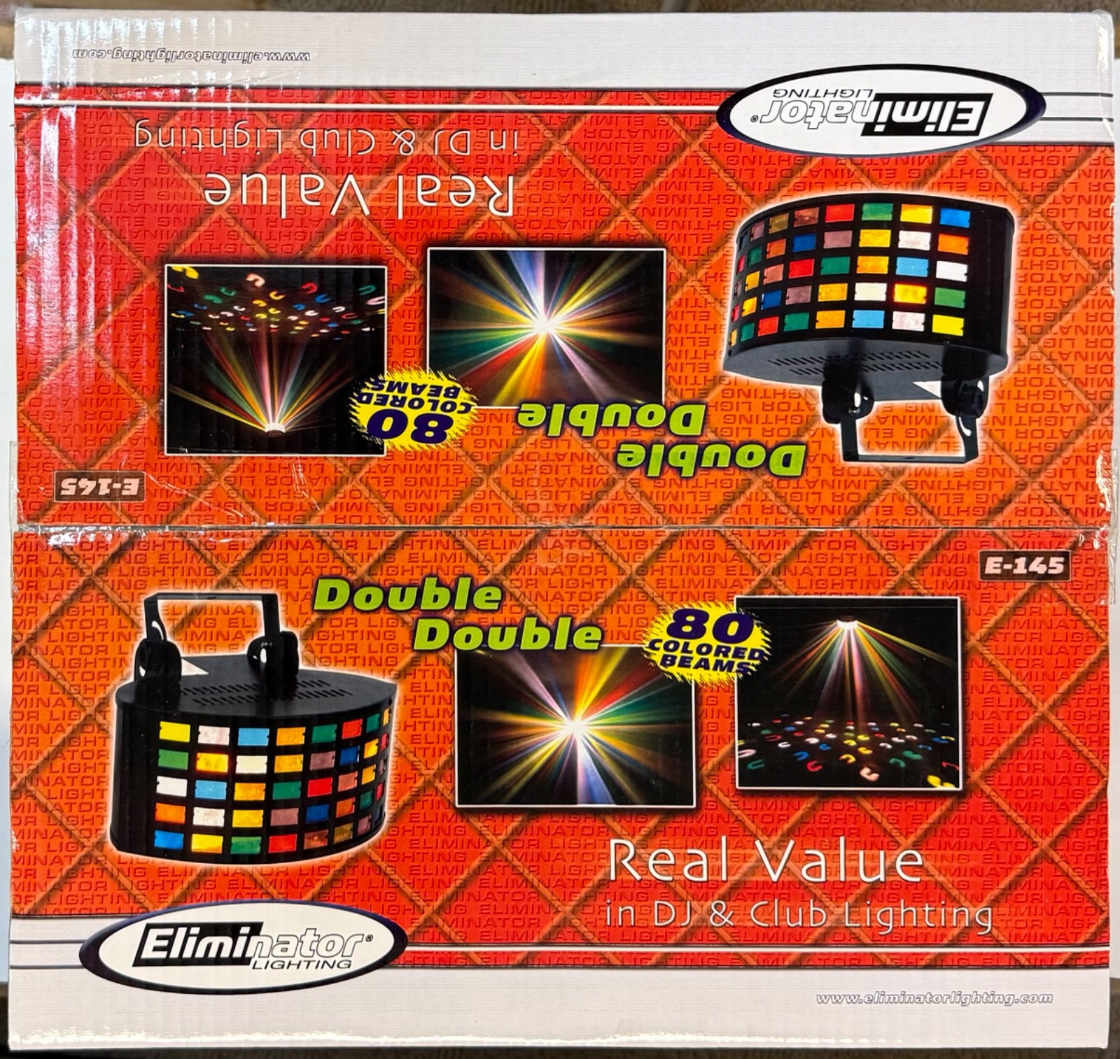 ELIMINATOR LIGHTING E145 ARRAY - Sound Controlled - (SEALED) 80 Colored Lights