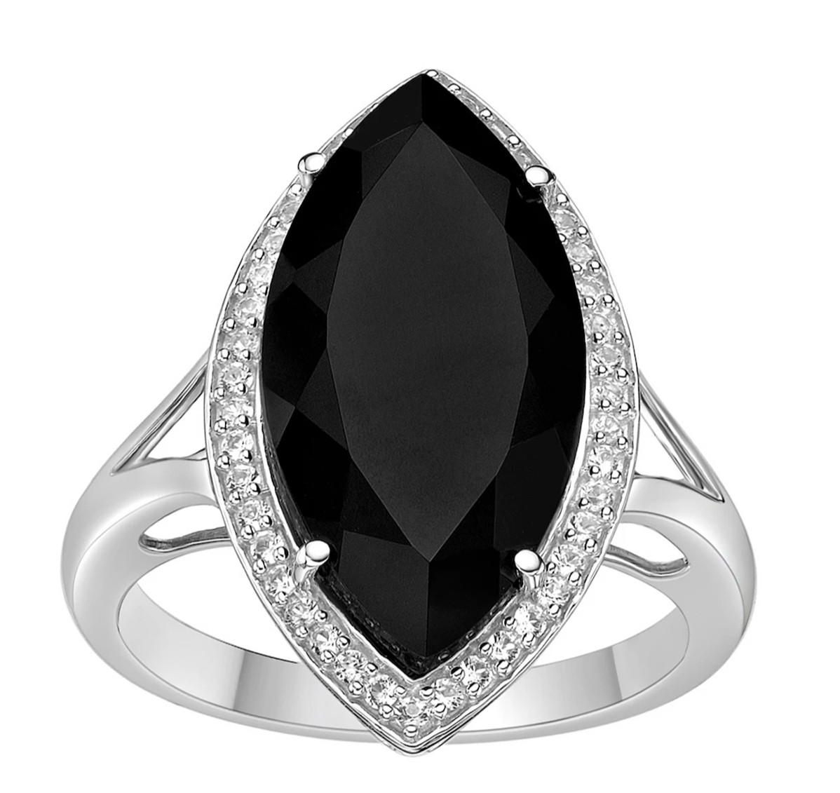 925 Silver, Black Diamond Solitaire Ring, 15 Ct Certified Treated-Amazing Shine