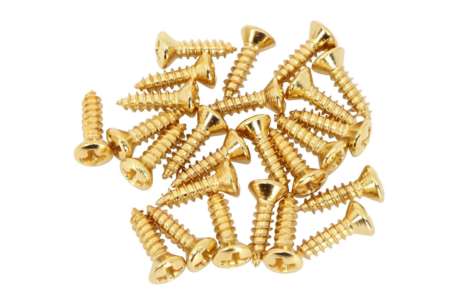 #3 X 3/8" (9.5mm) Pickguard/Backplate screws for Gibson� guitars - Qty 25 - Gold