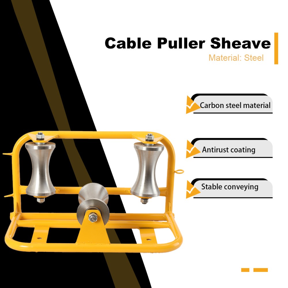 Heavy Duty Cable Puller Sheave Cable Feeding Sheave, Industrial Cable Pulley