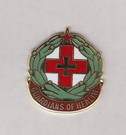 US ARMY MEDICAL 225th MEDICAL BATTALION crest DUI badge c/b G-23