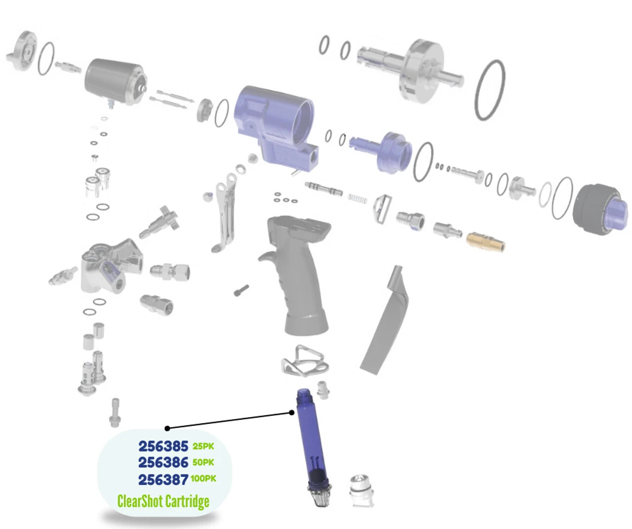 FUSION CS CARTRIDGE KIT -25 PK ( 256385)