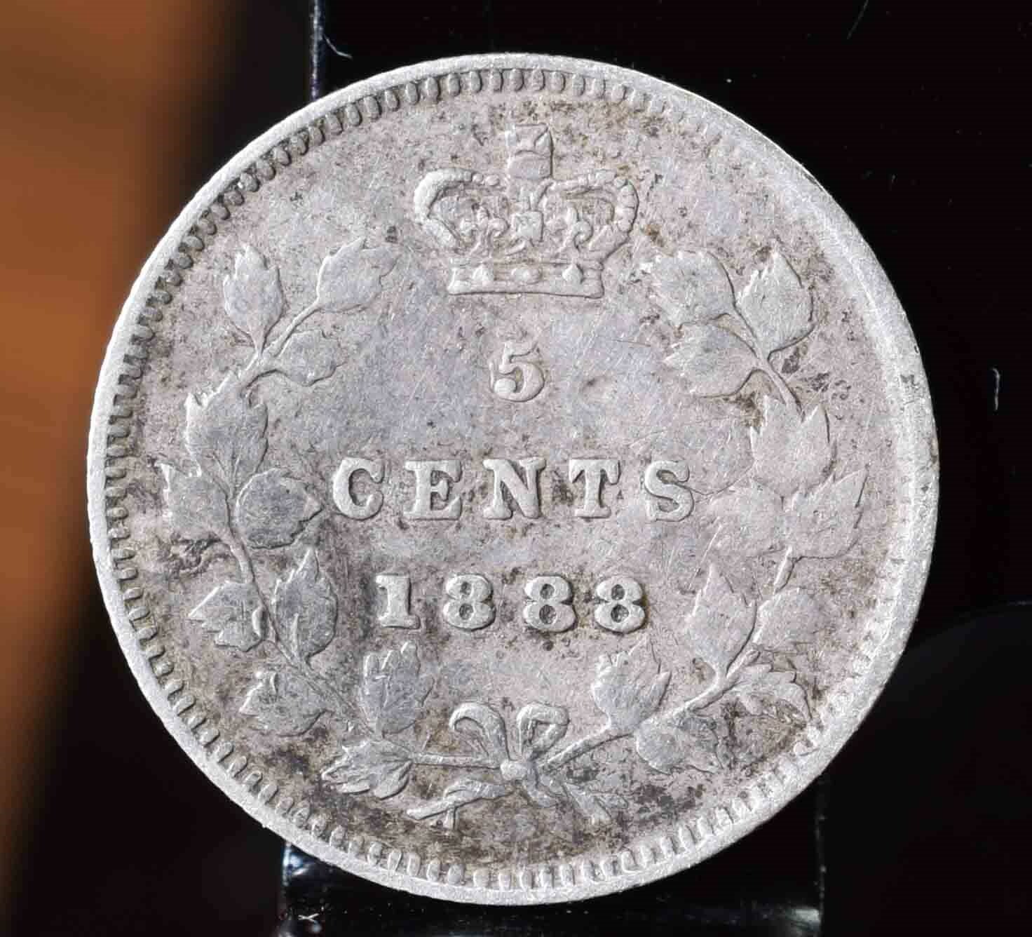 1888 Canada 5 Cent - VF KM#2 $24