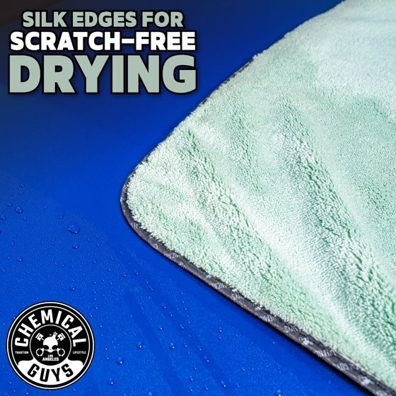 Chemical Guys MIC529 Super Plush Drying Towel 25x30 Olive Green (2 Pack)