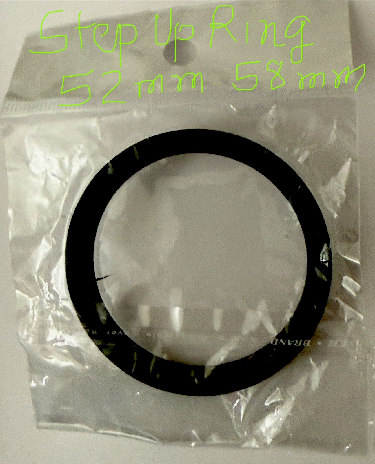 Good Generic Metal Step Up Ring 52mm-58mm Camera Lens Ring In Resealable Bag New