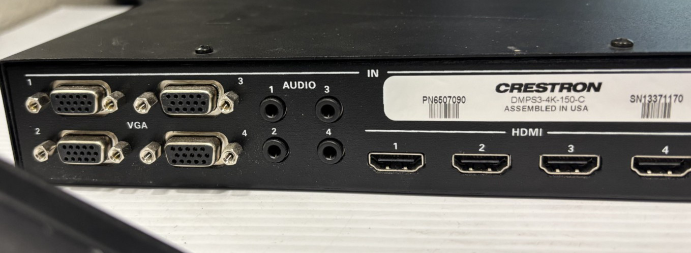 Crestron DMPS3-4K-150-C 4K Digital Media Presentation System no Power Cable