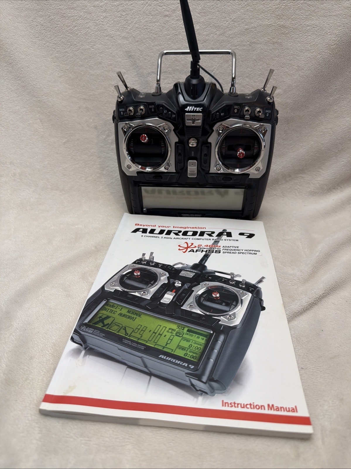 Hitec Aurora 9 9-channel 2.4GHz radio control transmitter