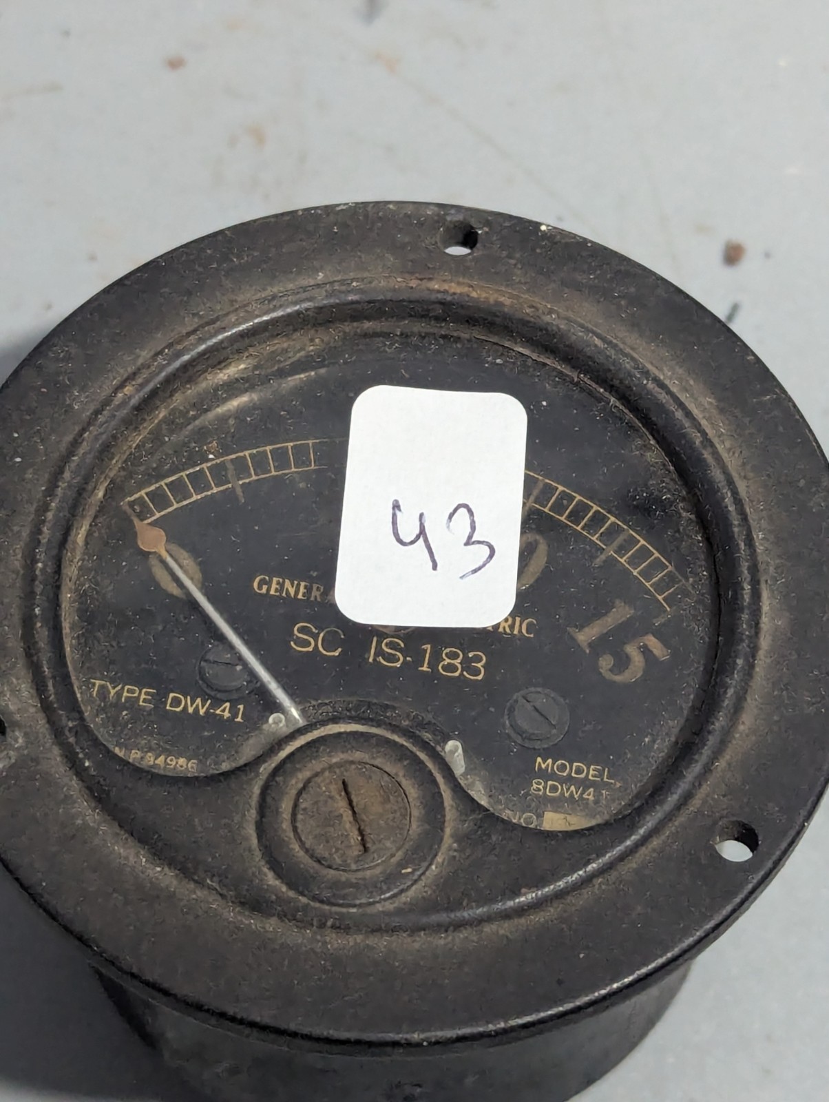 General Electric Type DW-41, 0-15