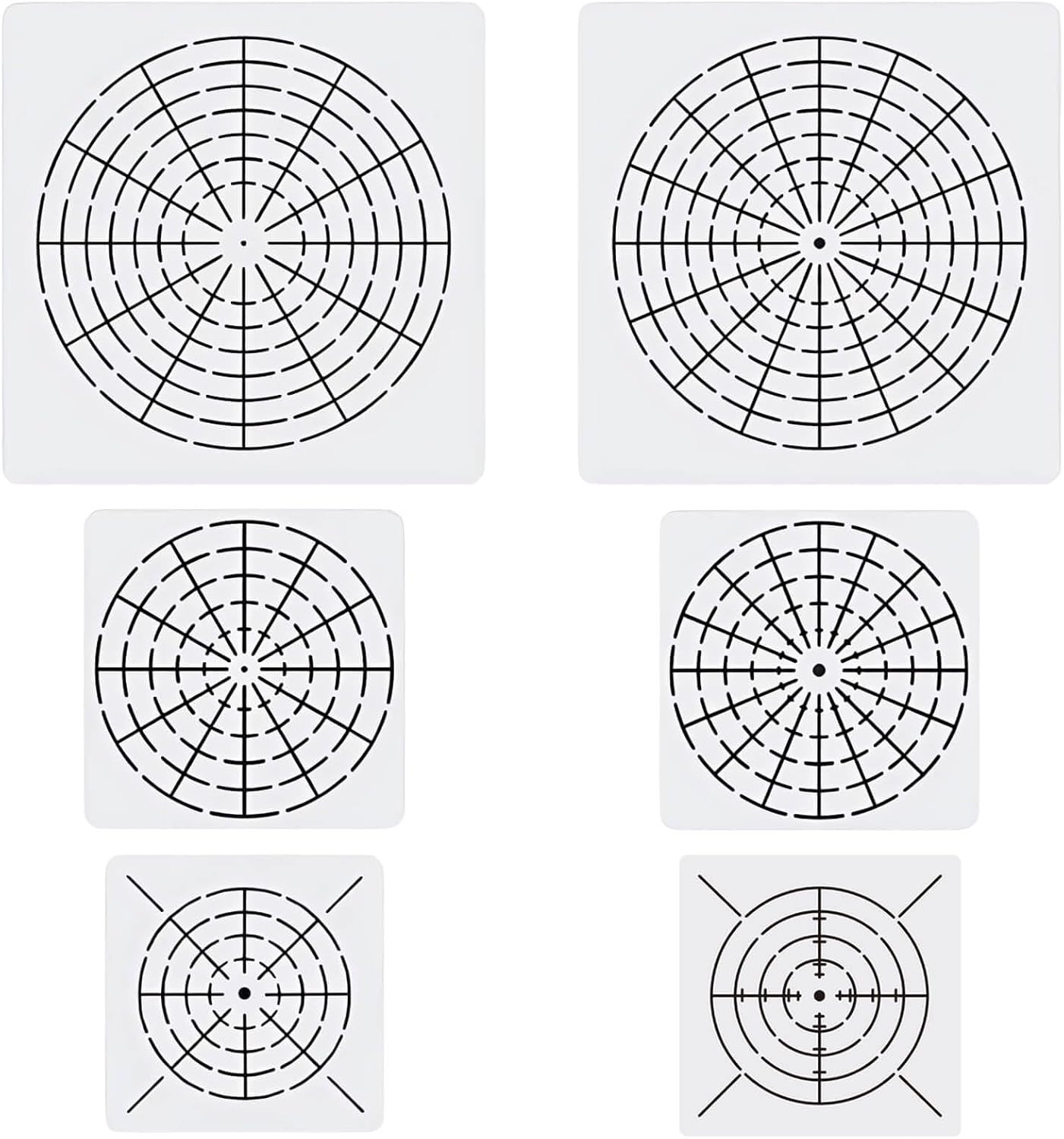 Mandala Dot Tool Template Set - 6 Pieces for DIY Art Projects and Decor
