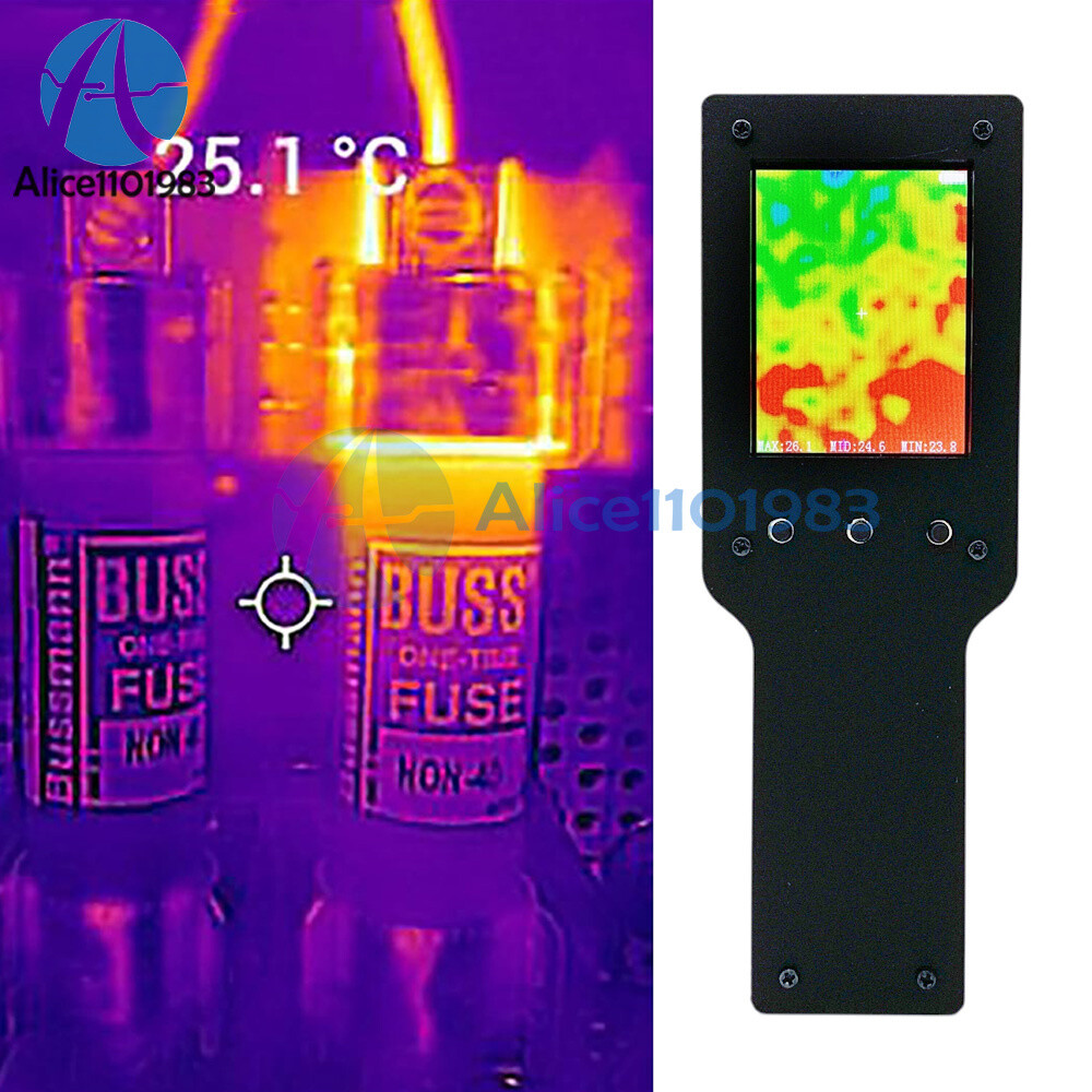MLX90640 2.4" Infrared Thermal Imager Handheld Thermograph Camera -40℃~300℃