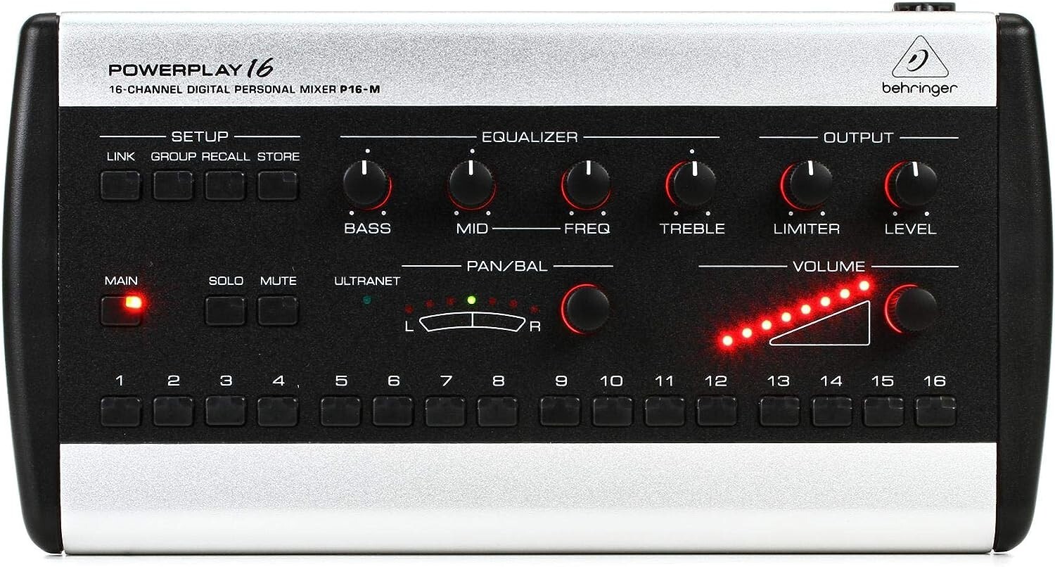 Behringer Powerplay P16-M 16-Channel Digital Personal Mixer