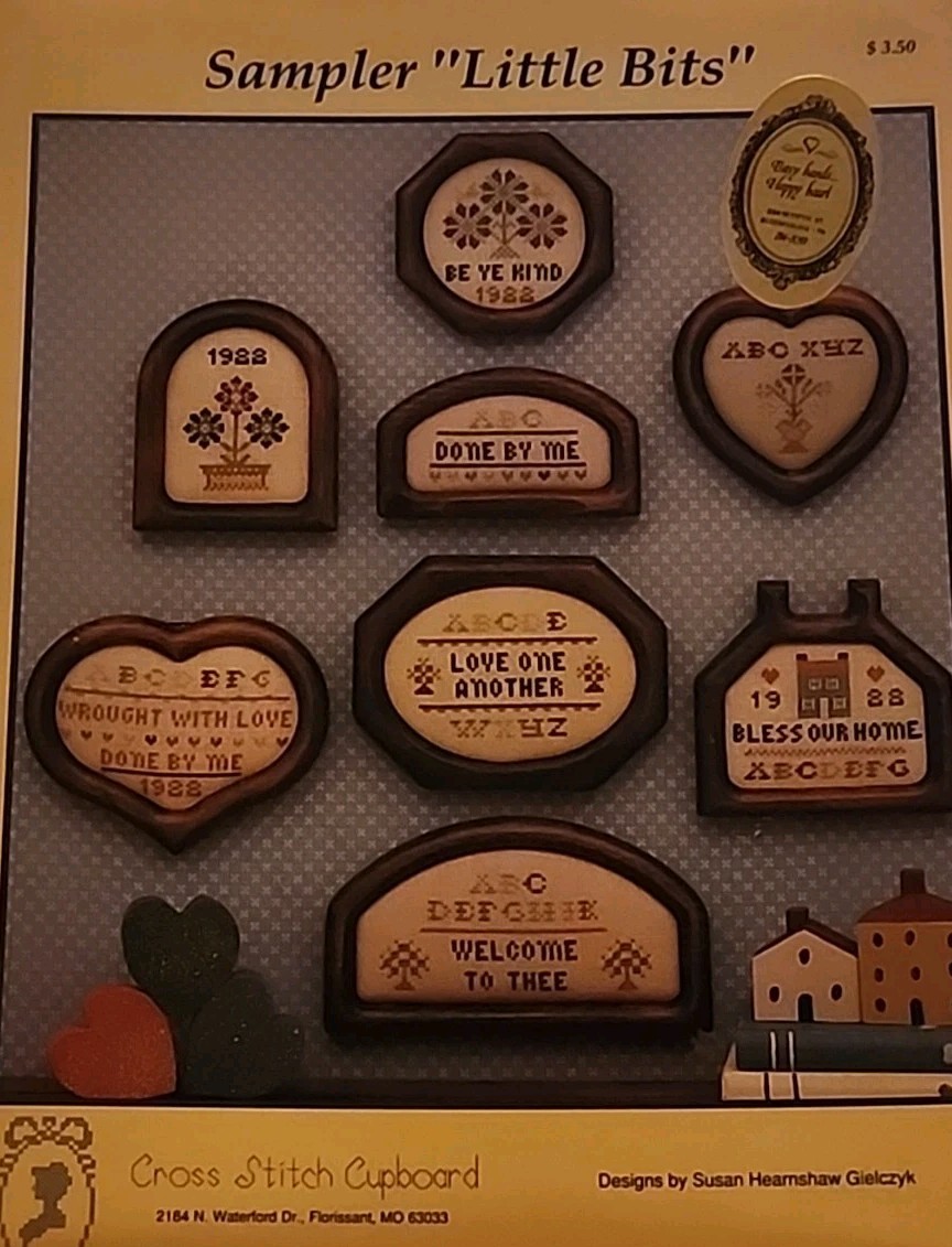 Cross Stitch Cupboard Sampler Littler Bits Cross Sticth Chart Design