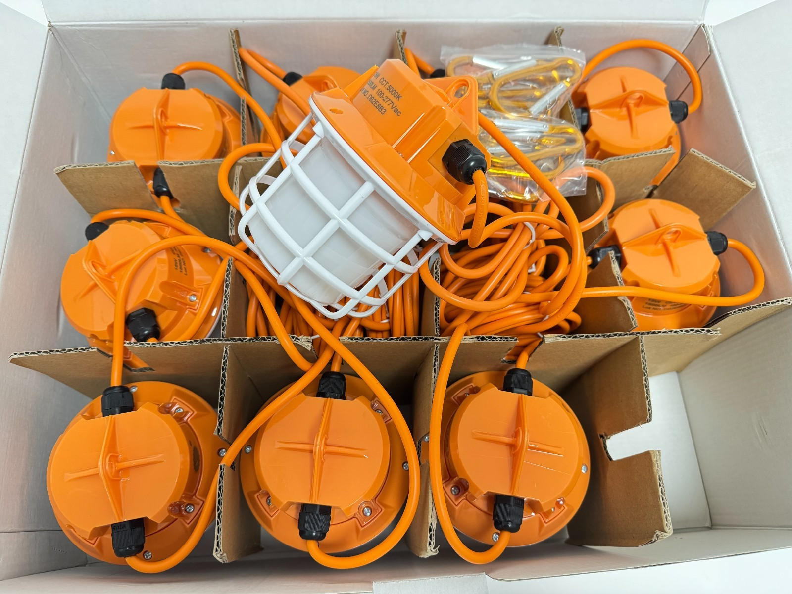 NS 1EG-NS-100FT LED Construction String Work Lights 150W 1500LM 110-277V 5000K