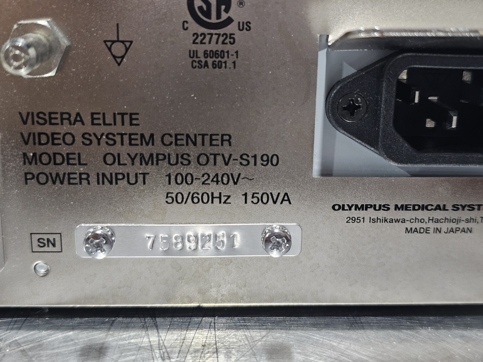 Olympus Visera Elite OTV-S190 Video Processor