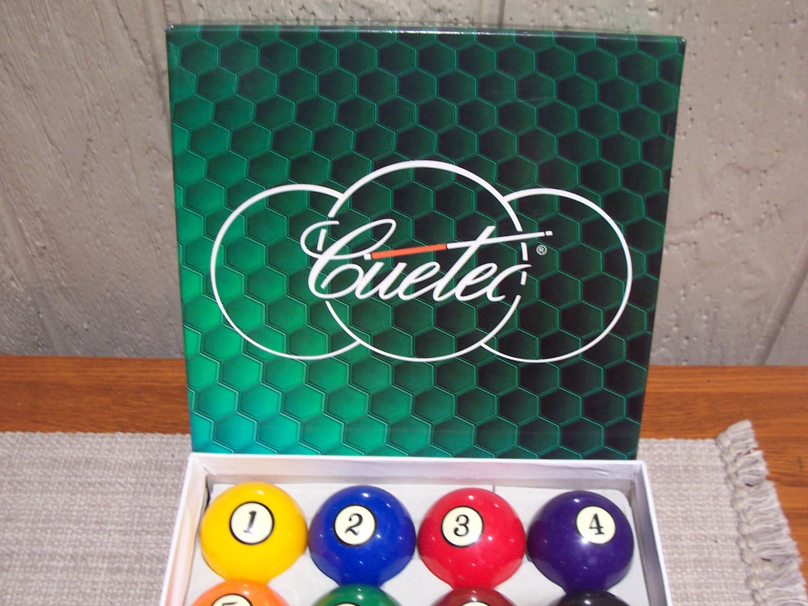 Cuetec 2 1/4" Professional Billiards Ball Set With Box