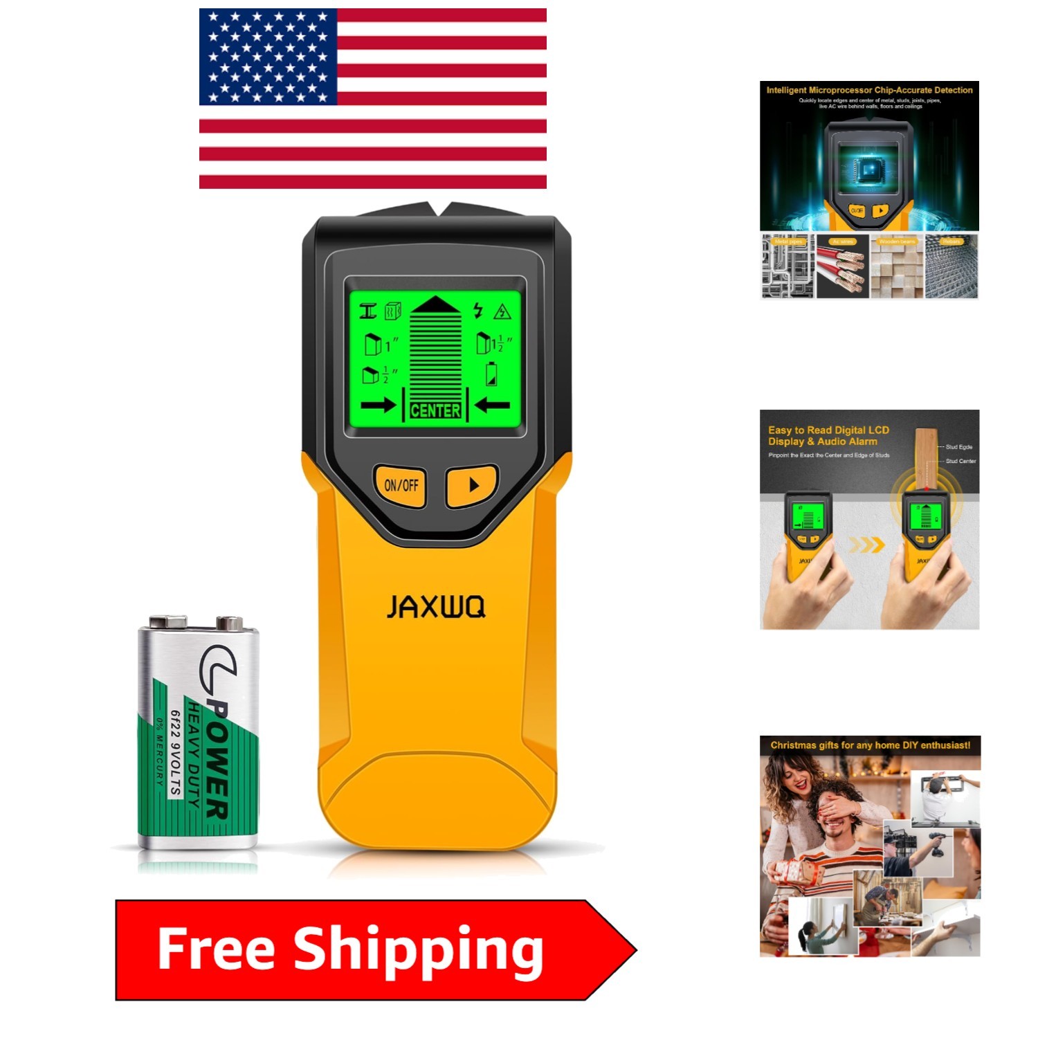 Compact Stud Finder Wall Scanner with Multi-Mode Scans - Perfect for Home Use