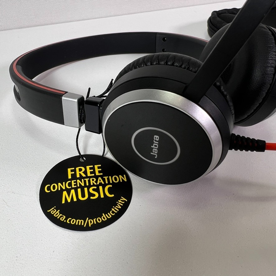 Jabra Evolve 40 ENC010 Wired Stereo Headset with USB Controller & Case - Black