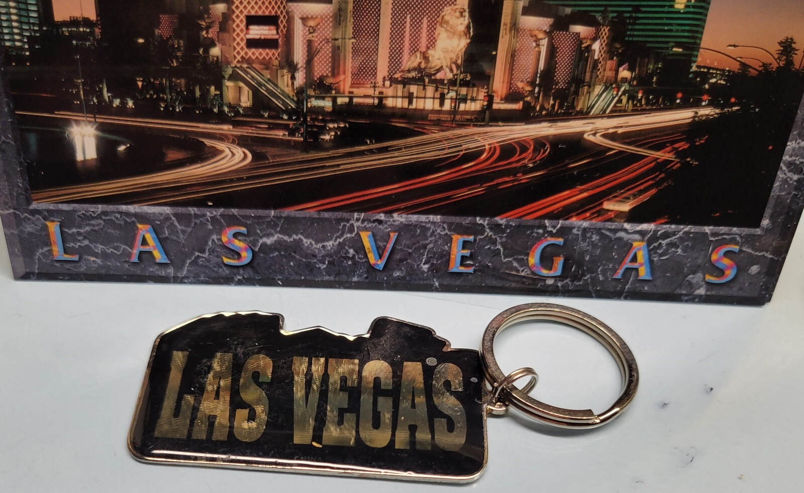 LAS VEGAS PERSONALIZED RON KEYCHAIN SOUVENIR NOS - U