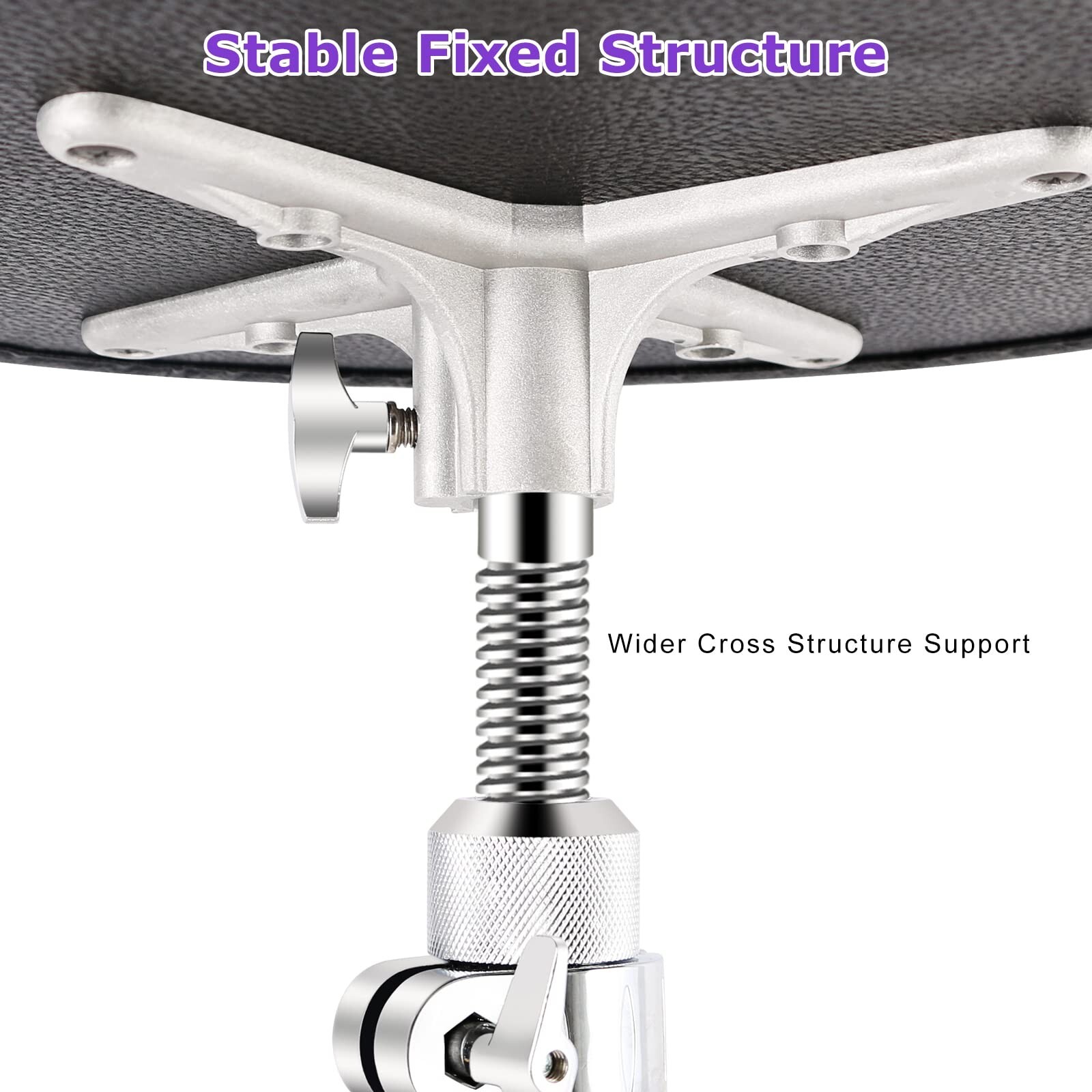 EASTROCK Drum Throne Adjustable Height, Drum Stools Rotatable Padded Motorcyc...