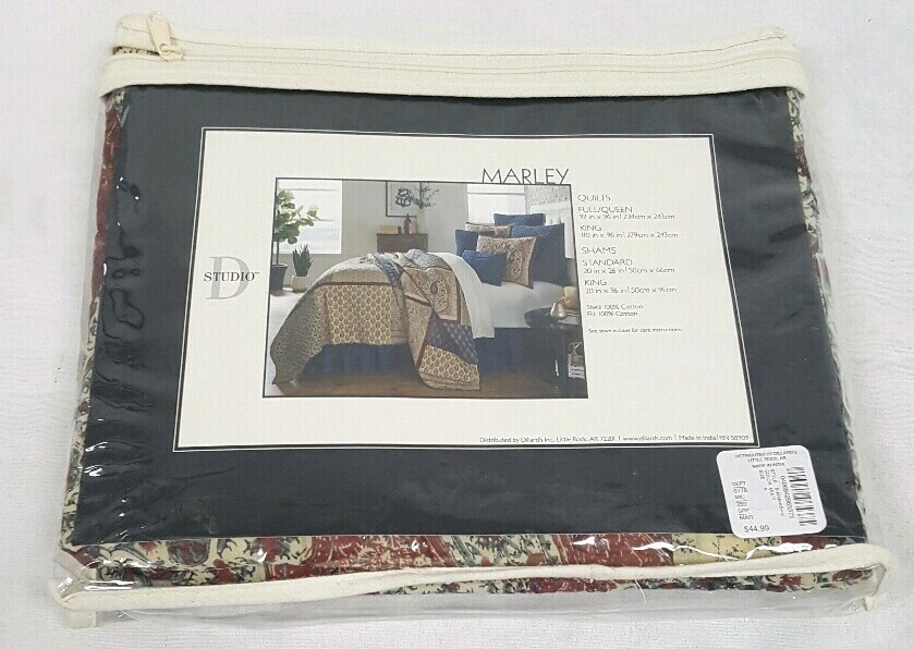 Studio D Marley Multi-Color One King Pillow Sham 20"X36" NWT $44.99