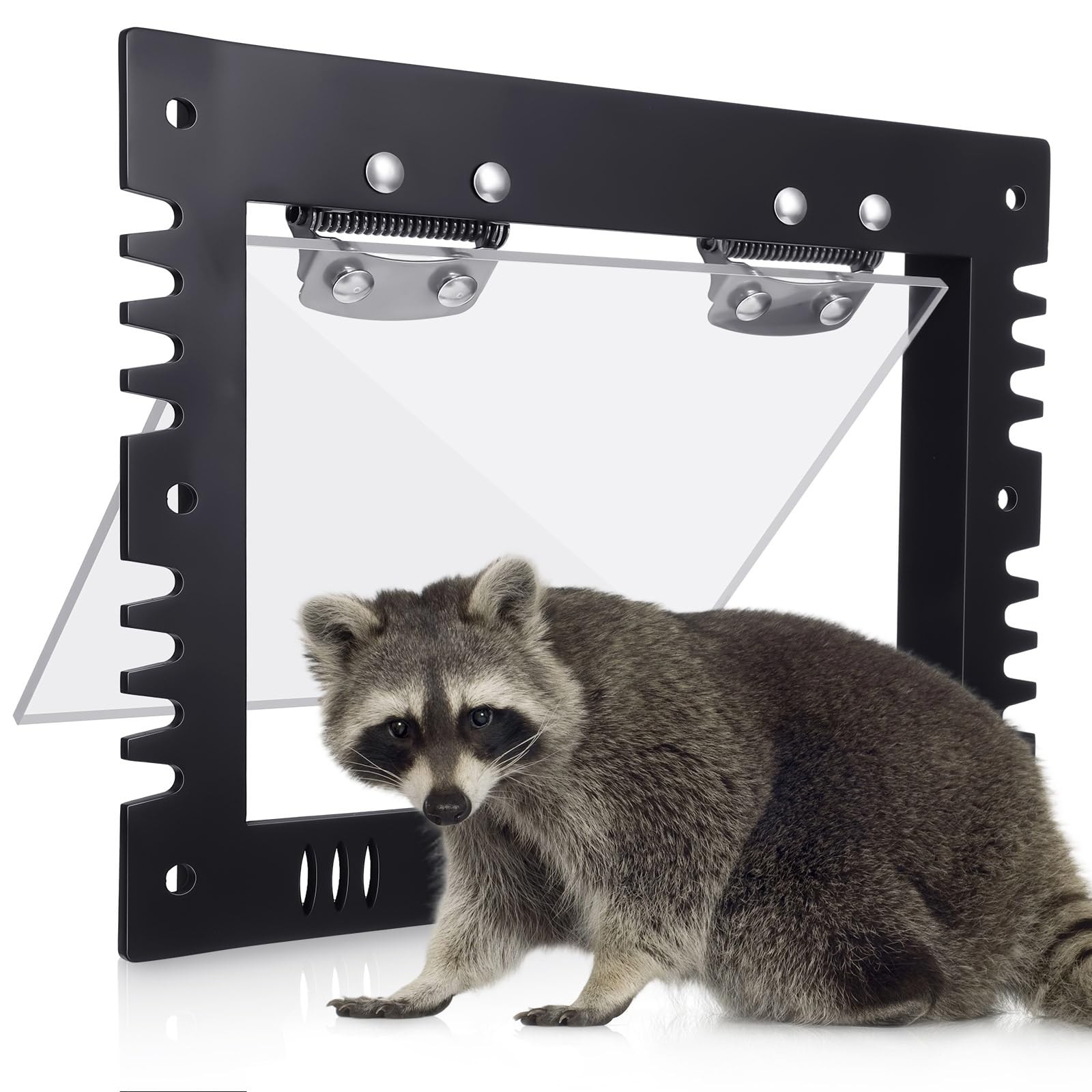 Morningro 1 Pack 11.8 X 9.5 X 0.8 Large Raccoon One Way Excluder Door