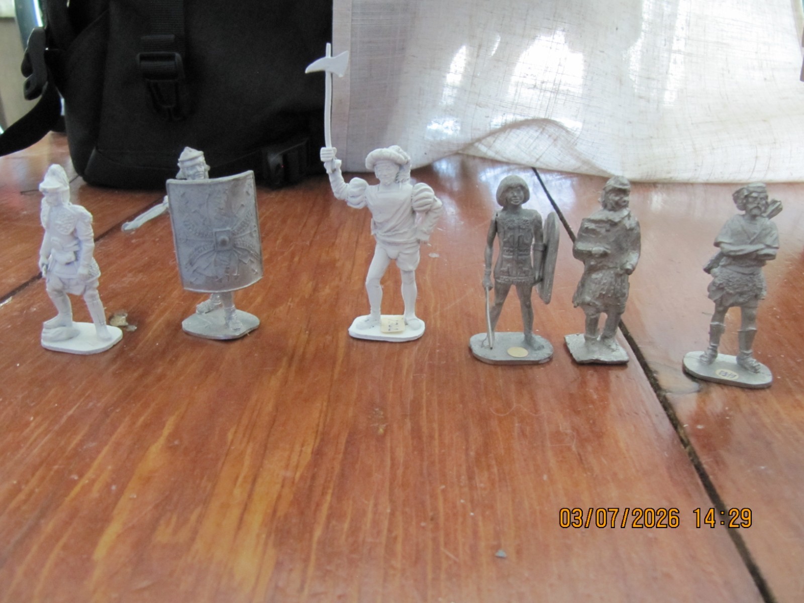 Lot of 6 Piece Ancient Warrior Figurines