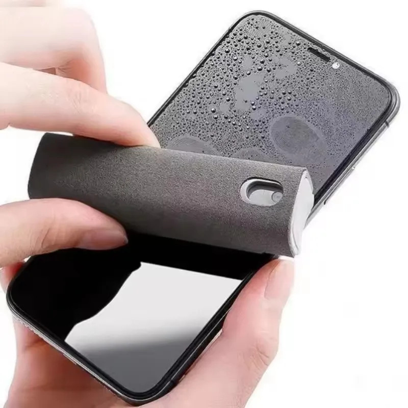 2-in-1 Screen Cleaner Spray Bottle with Microfiber Cloth for Phones & Tablets