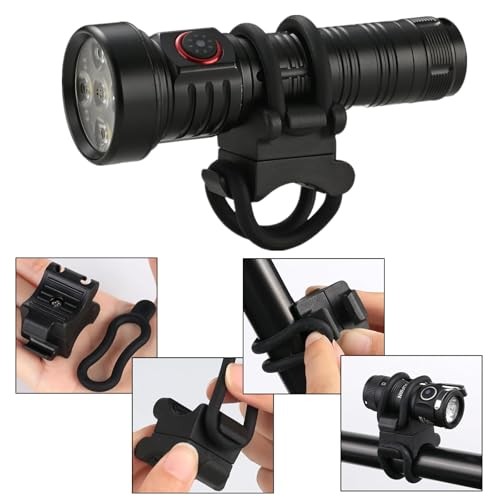 2 Set Universal Bike Light Mount Adjustable Bike Flashlight Mount Bicycle