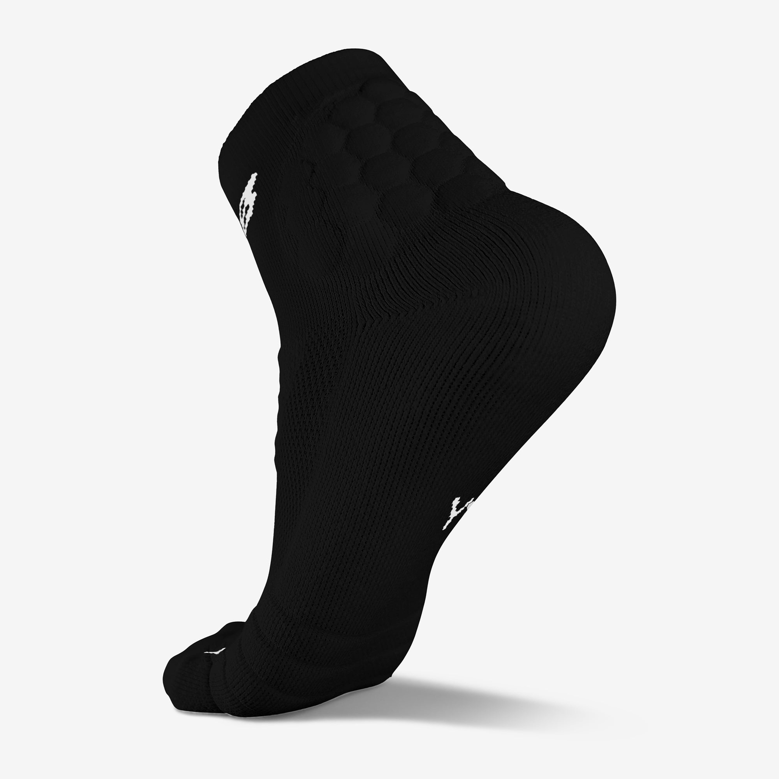 Padded Athletic Quarter Football Socks (Black) - NFL TEAM ISSUED