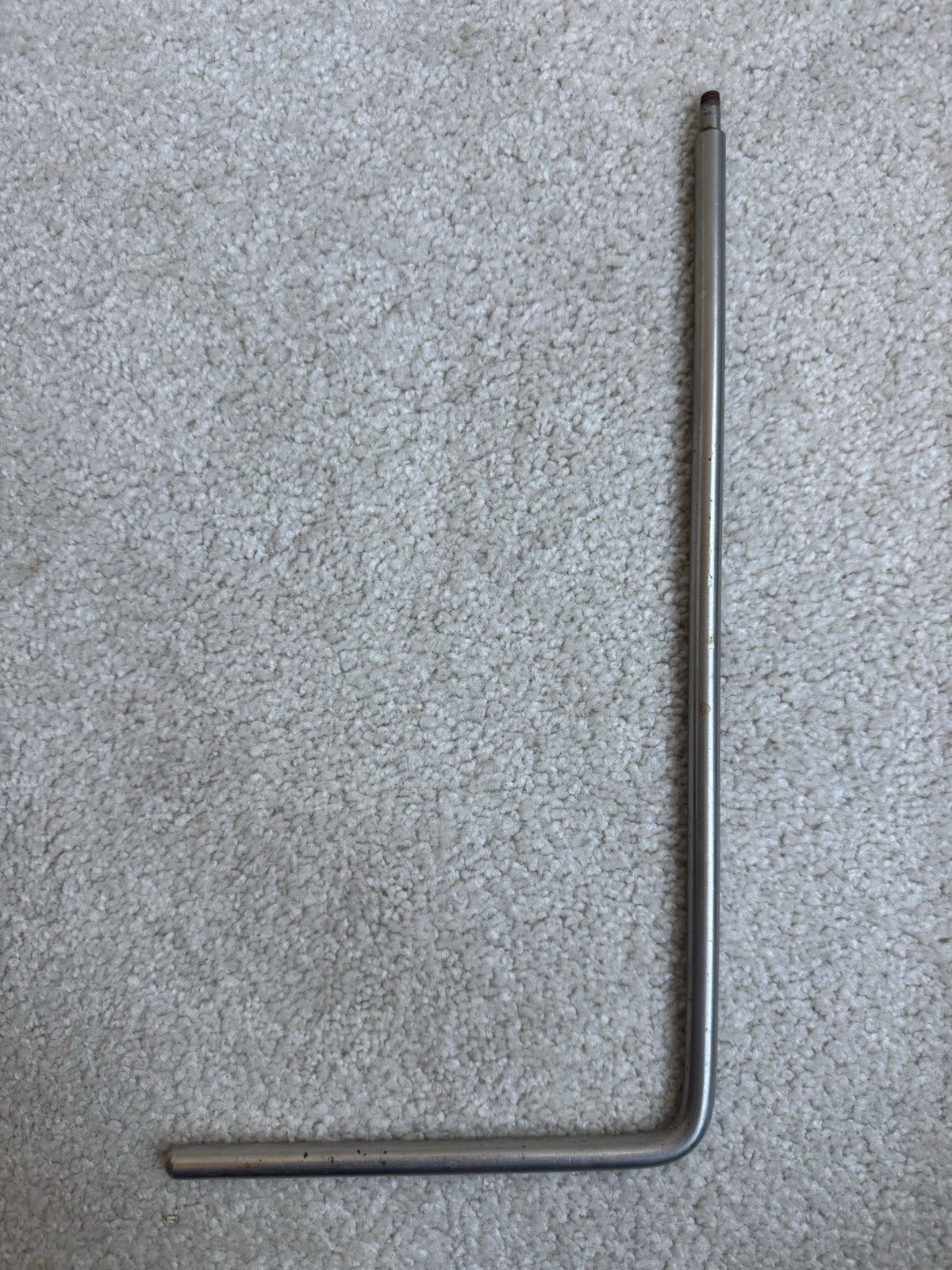 50s 60s Slingerland Buddy Rich L Arm Cymbal Mount Part - 12” x 6” Nickel