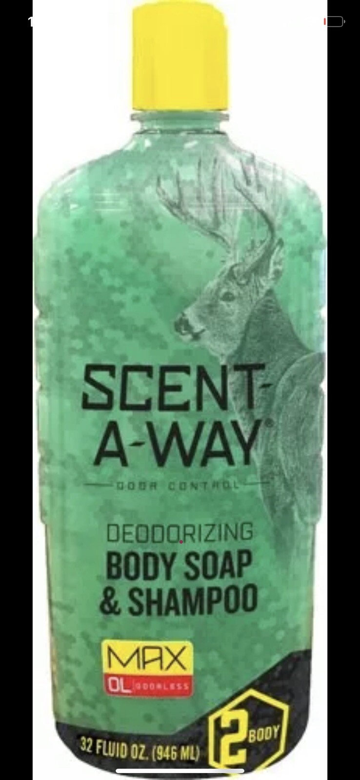 Hunters Specialties Body Wash & Shampoo Scent-A-Way Max 32Fl Ounces 07758