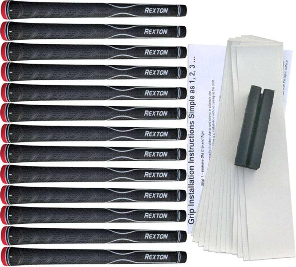 Rexton V-Line Velvet Light Midsize Golf Grip Kit (13 Grips, Tape, Clamp)