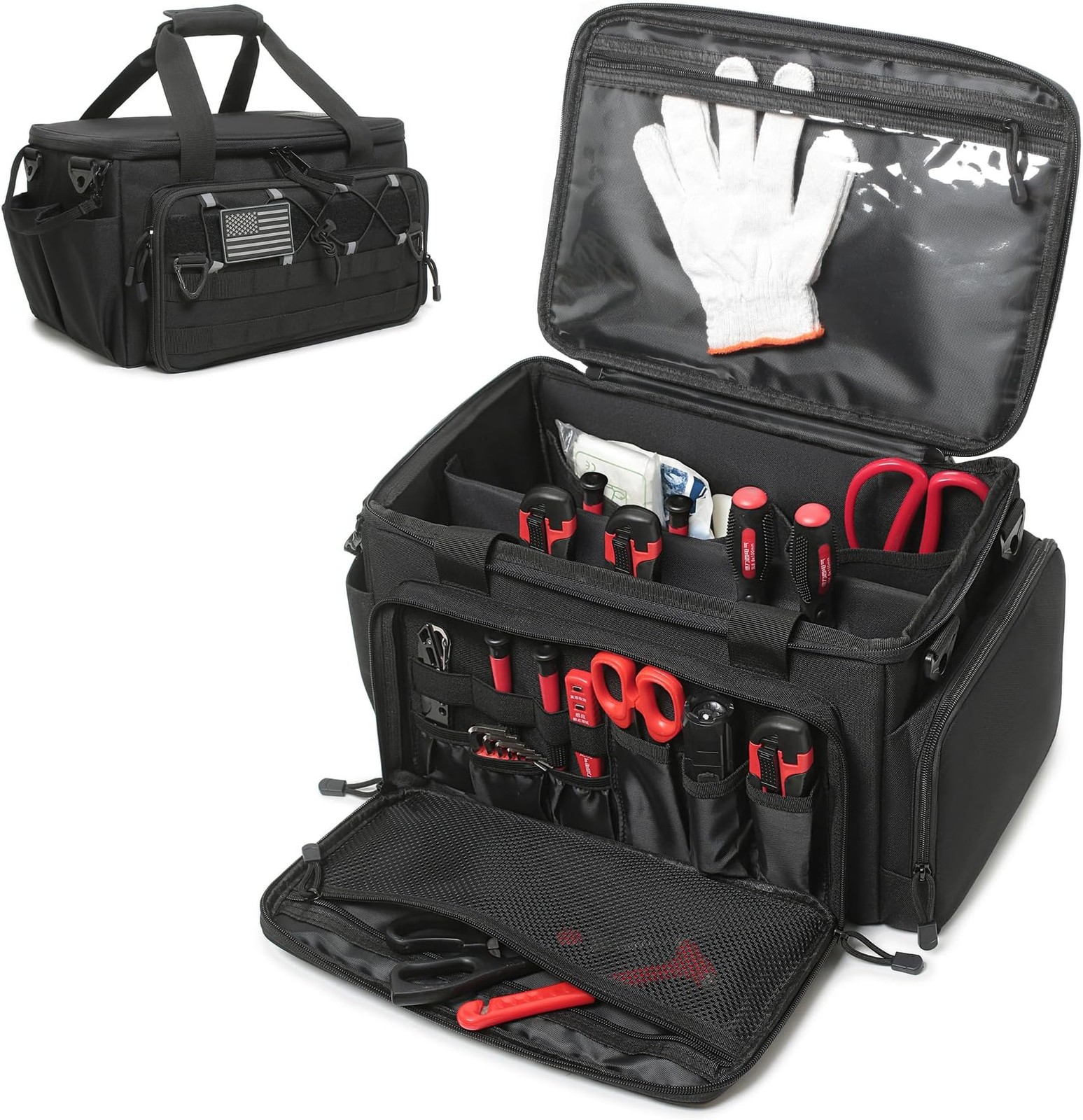 15-Inch Tool Bag Multi-purpose Tool Organizer Bag For Men with Shoulder Strap...