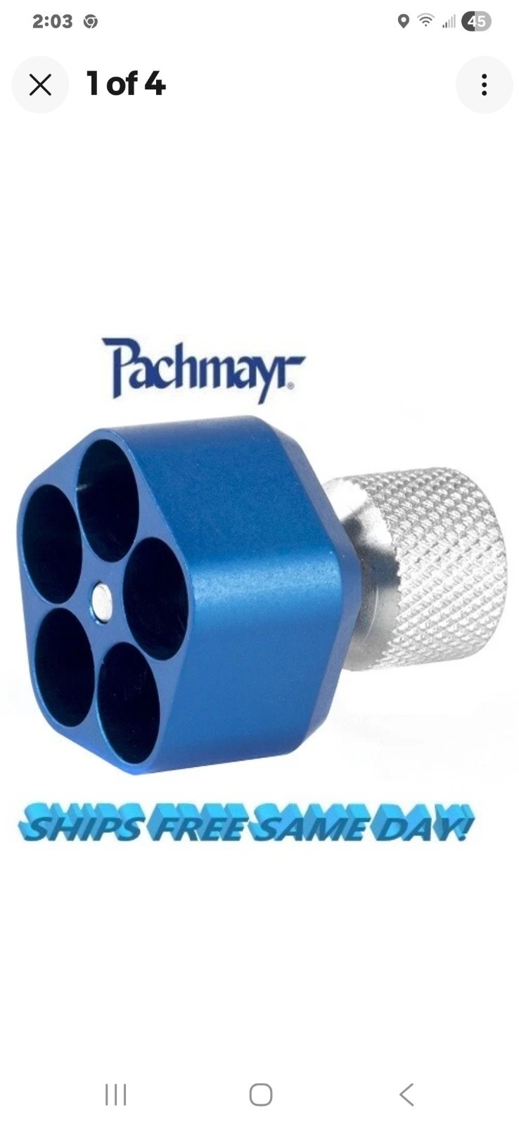 Pachmayr 5 Round Speedloader for S&W J Frame, 38 Special, 357 Mag NEW! # 02650