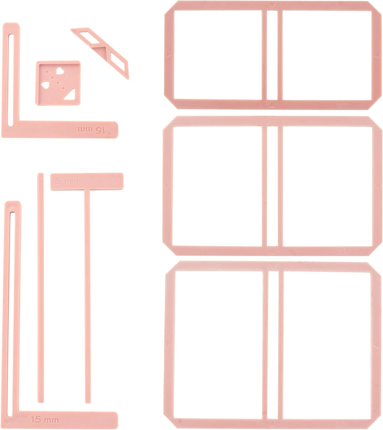 UPTTHOW 9Pcs Bookbinding Easy Scrapbooking Tool for Starter, Complete Great Sten