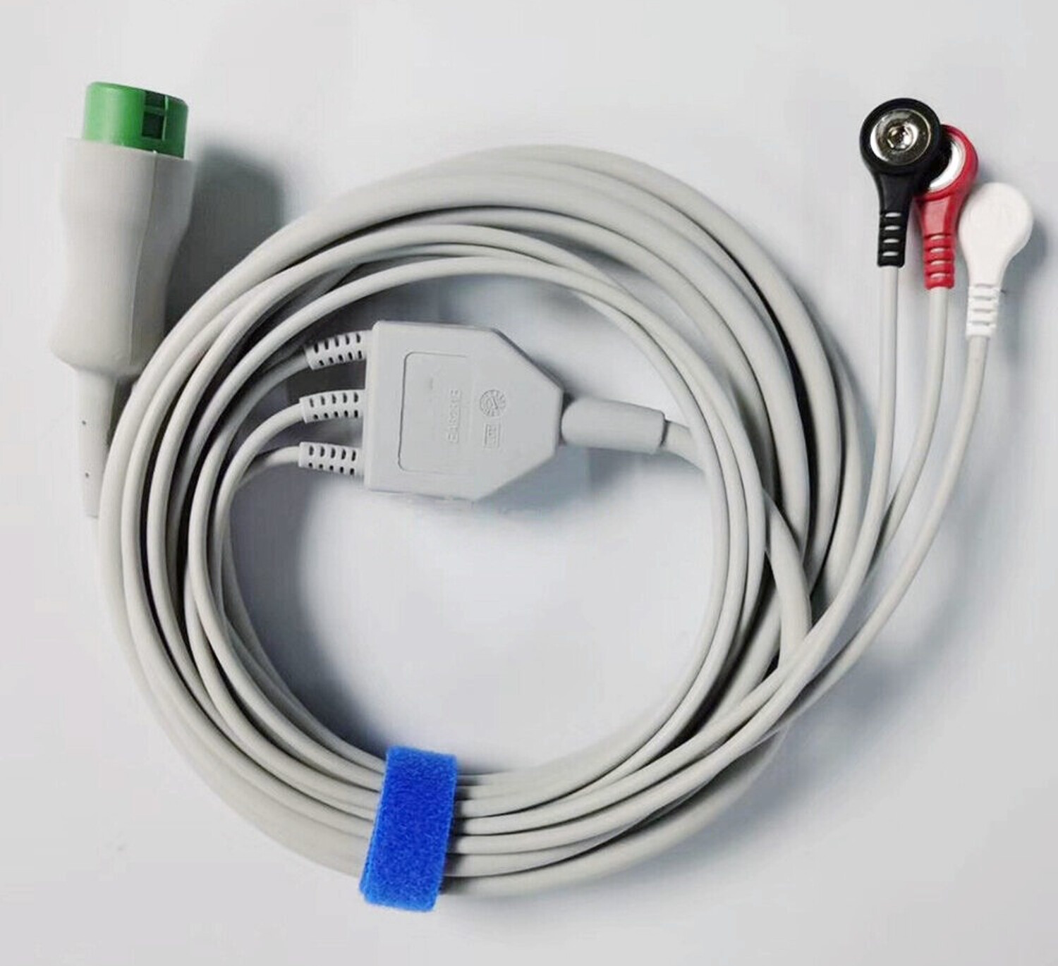 1PC For Mindray EA6231B 12Pin 3-Lead ECG Cable AHA Snap 040-000965-00