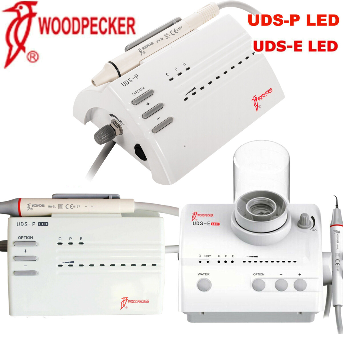 Woodpecker Dental UDS-E UDS-P LED Ultrasonic Piezo Scaler Scaler Handpiece