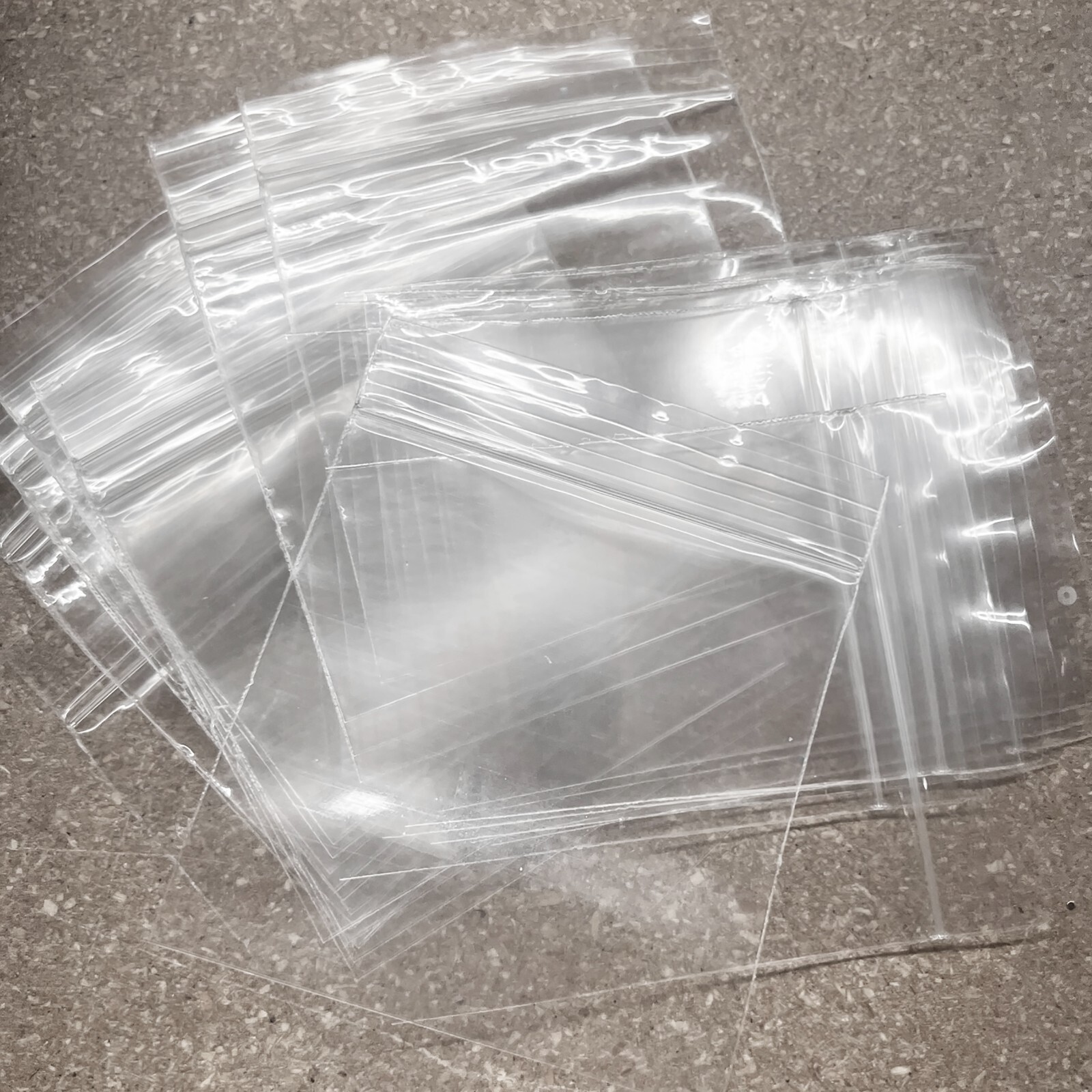 Zip Close Bags Super Crystal Clear 3" x 3" 100 bags per pack