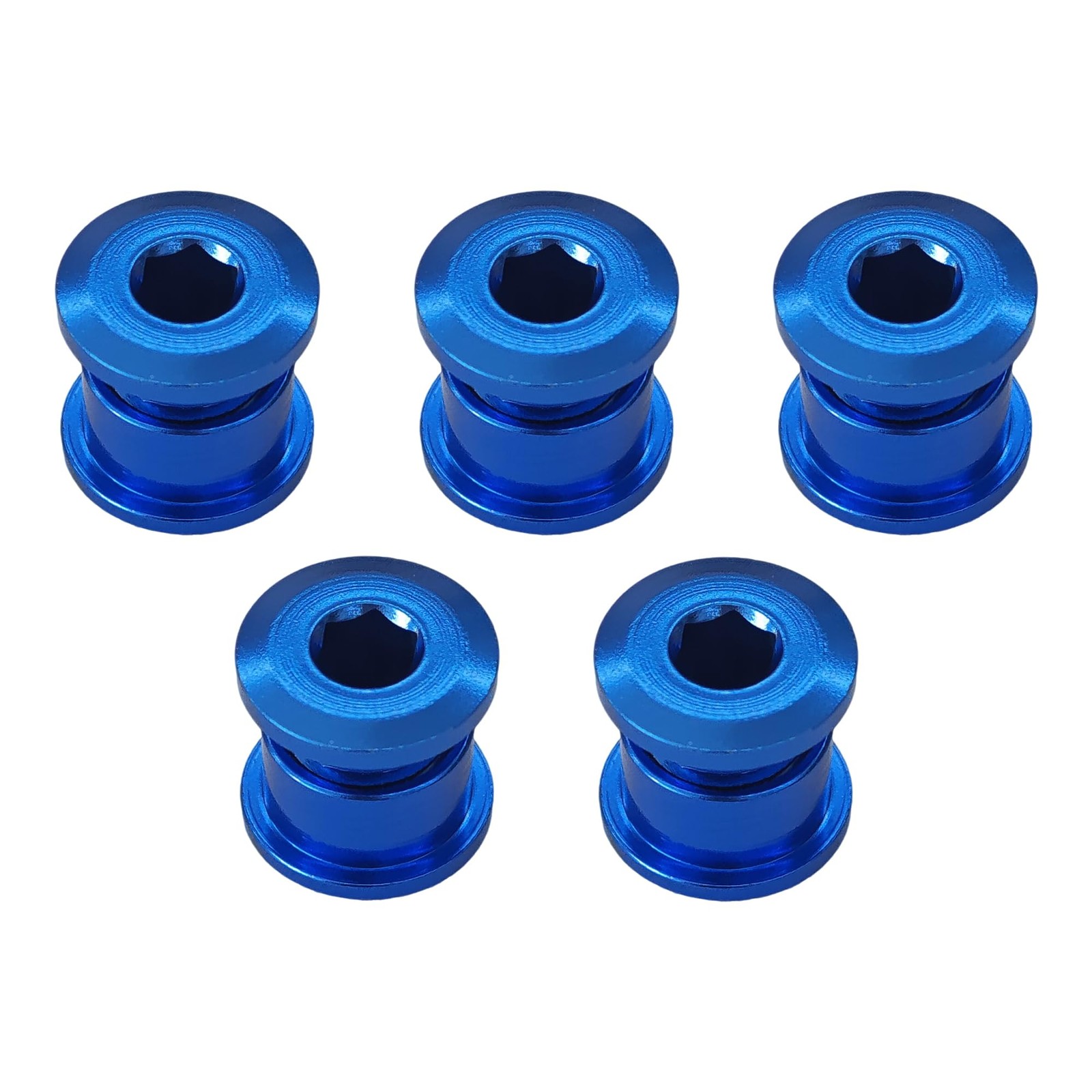 5PCS M8 Chainring Bolts, 7075 Aluminum Alloy Bike Crankset Screws, Single Cha...