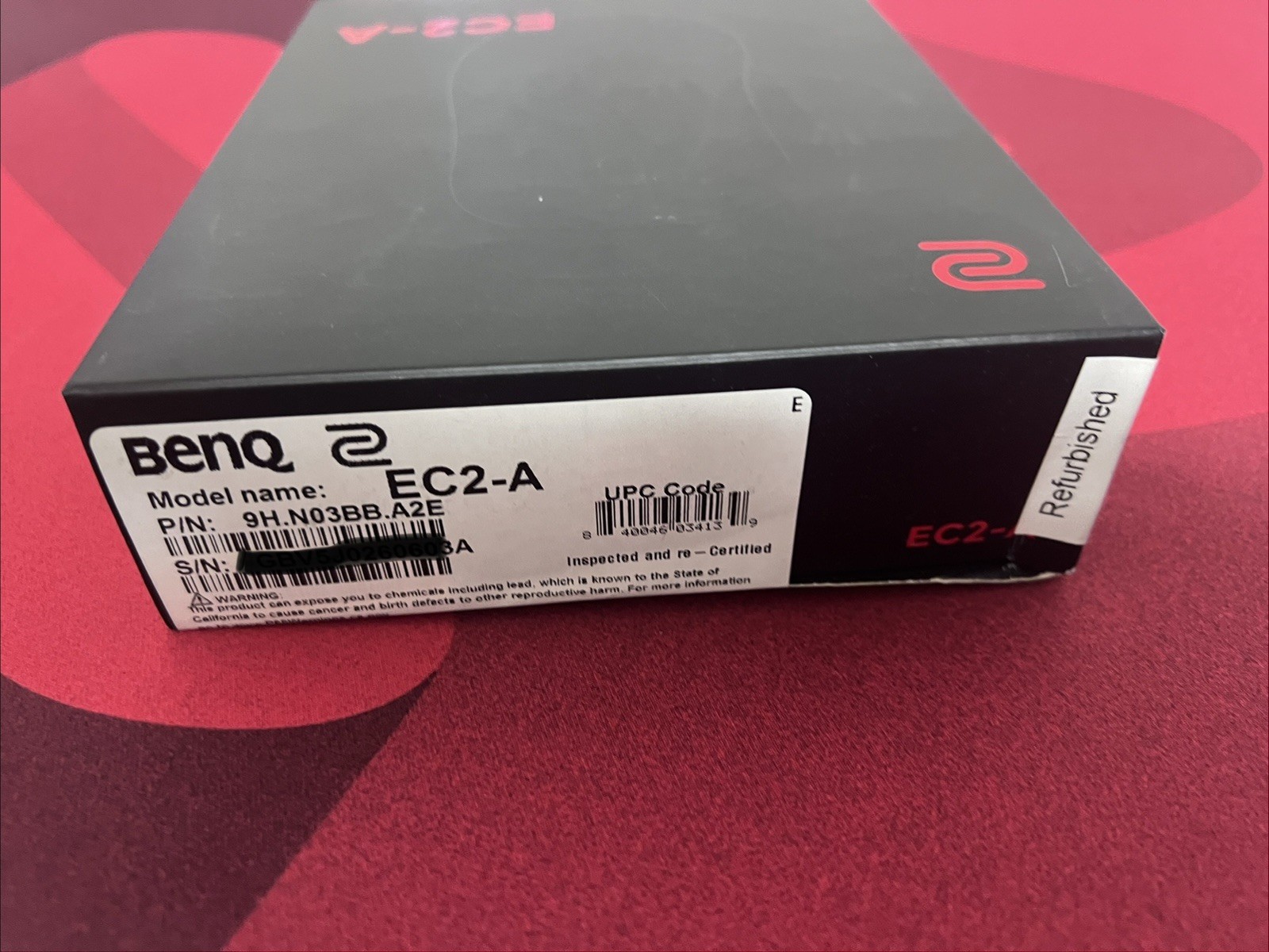 BenQ Zowie EC2-A Ergonomic Gaming Mouse for Esports ( FB; Sealed)