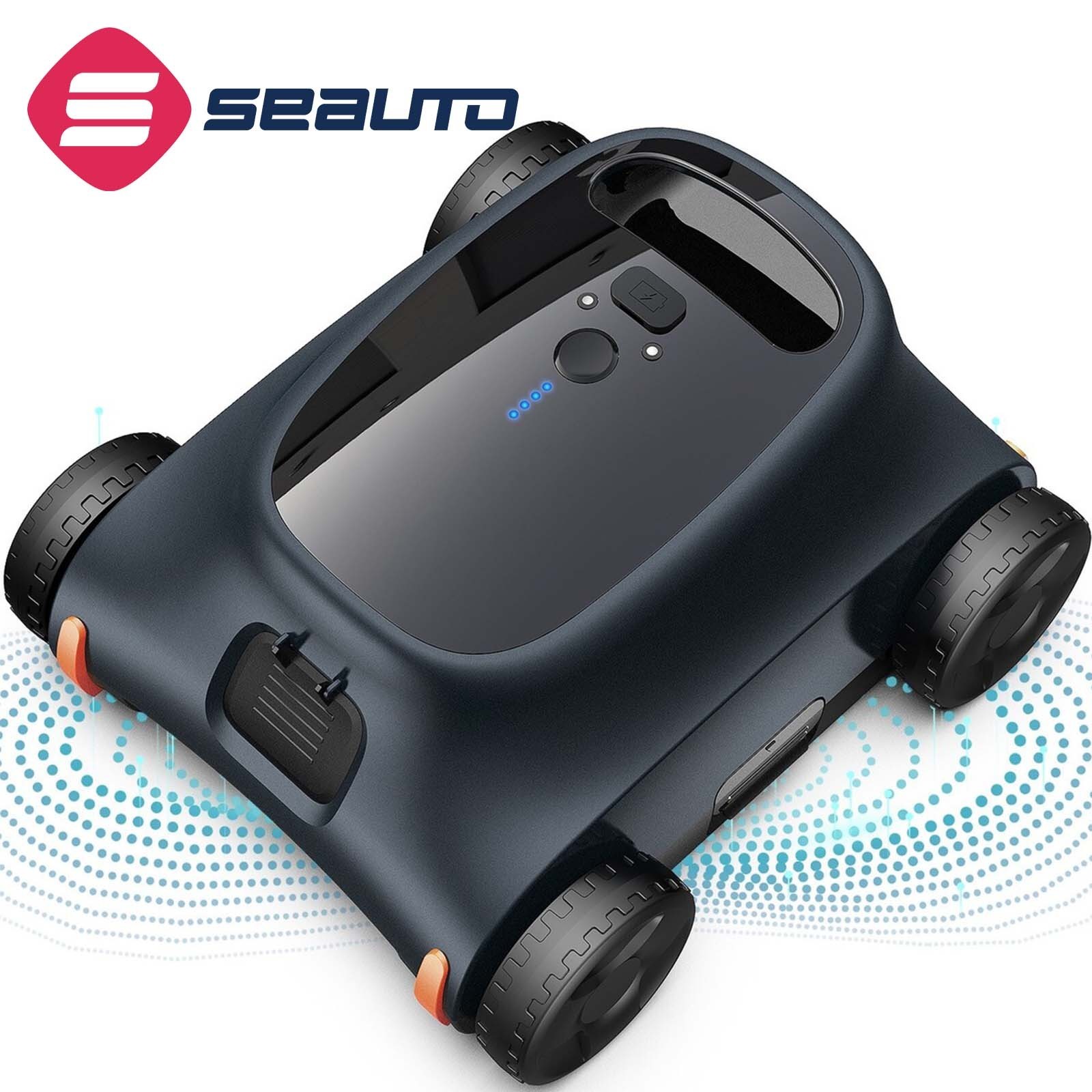 Seauto Pool Vacuum Cordless Pool Cleaner Robotic Powerful Suction Floor Cleaner