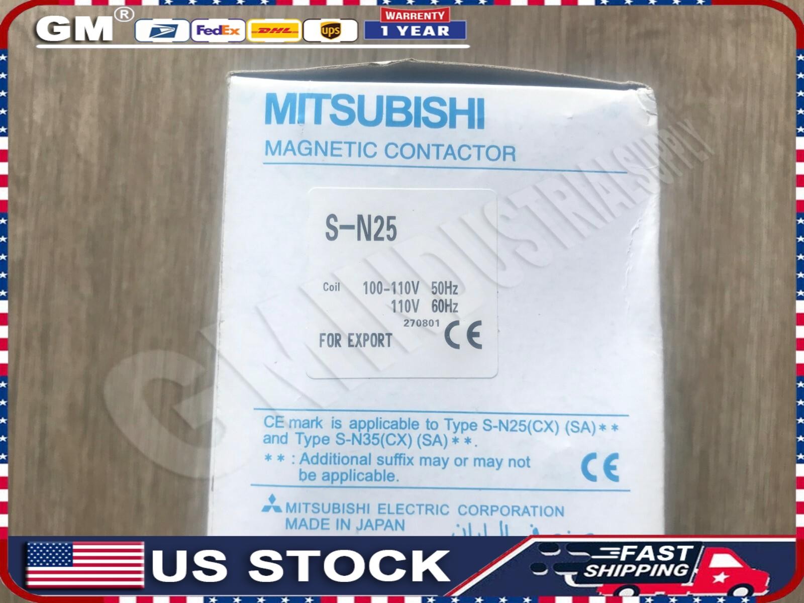 S-N25 New MITSUBISHI Magnetic Contactor AC 110V Normally open free shipping #LR