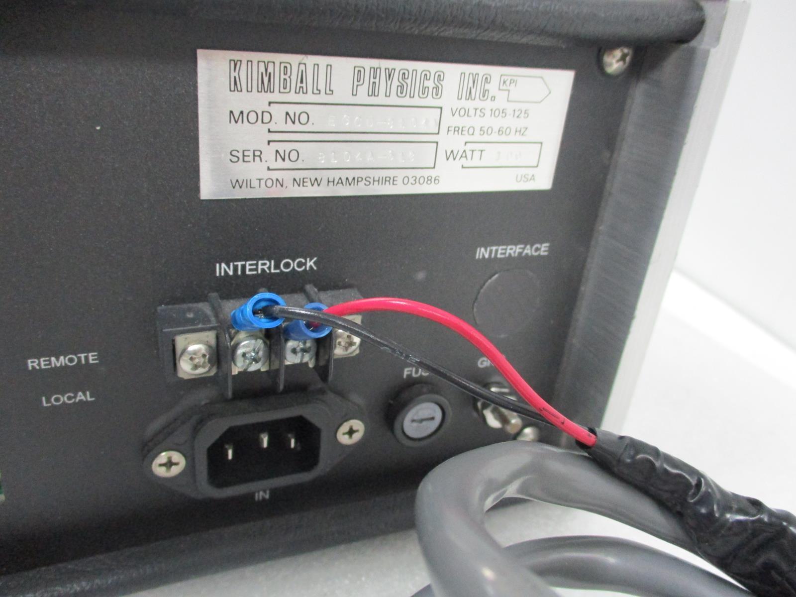 KIMBALL PHYSICS EGCU-8104A Electron Gun Control Unit