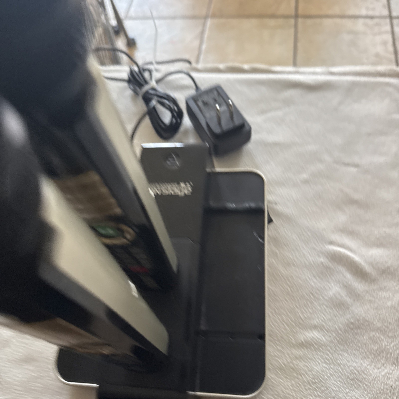Enter Tech On Stage Wireless Let's Karaoke System Power Adapter 2 Mics