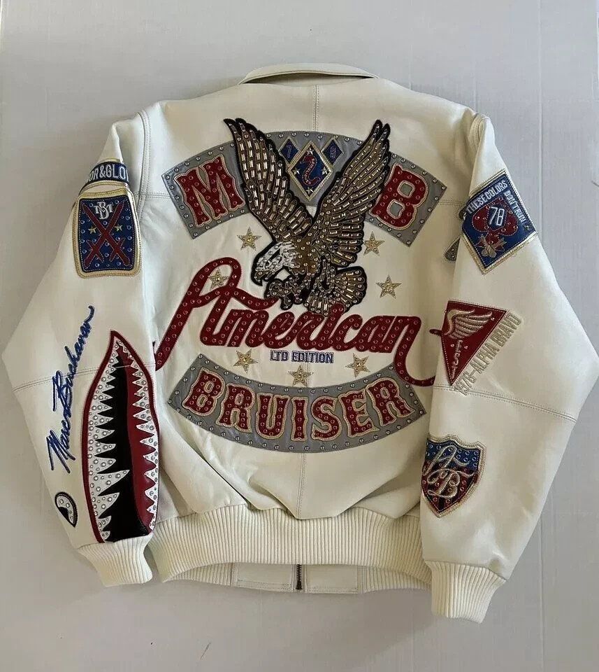 Men's Streetwear Fashion Biker Soda Club Genuine Leather American Bruiser Jacket