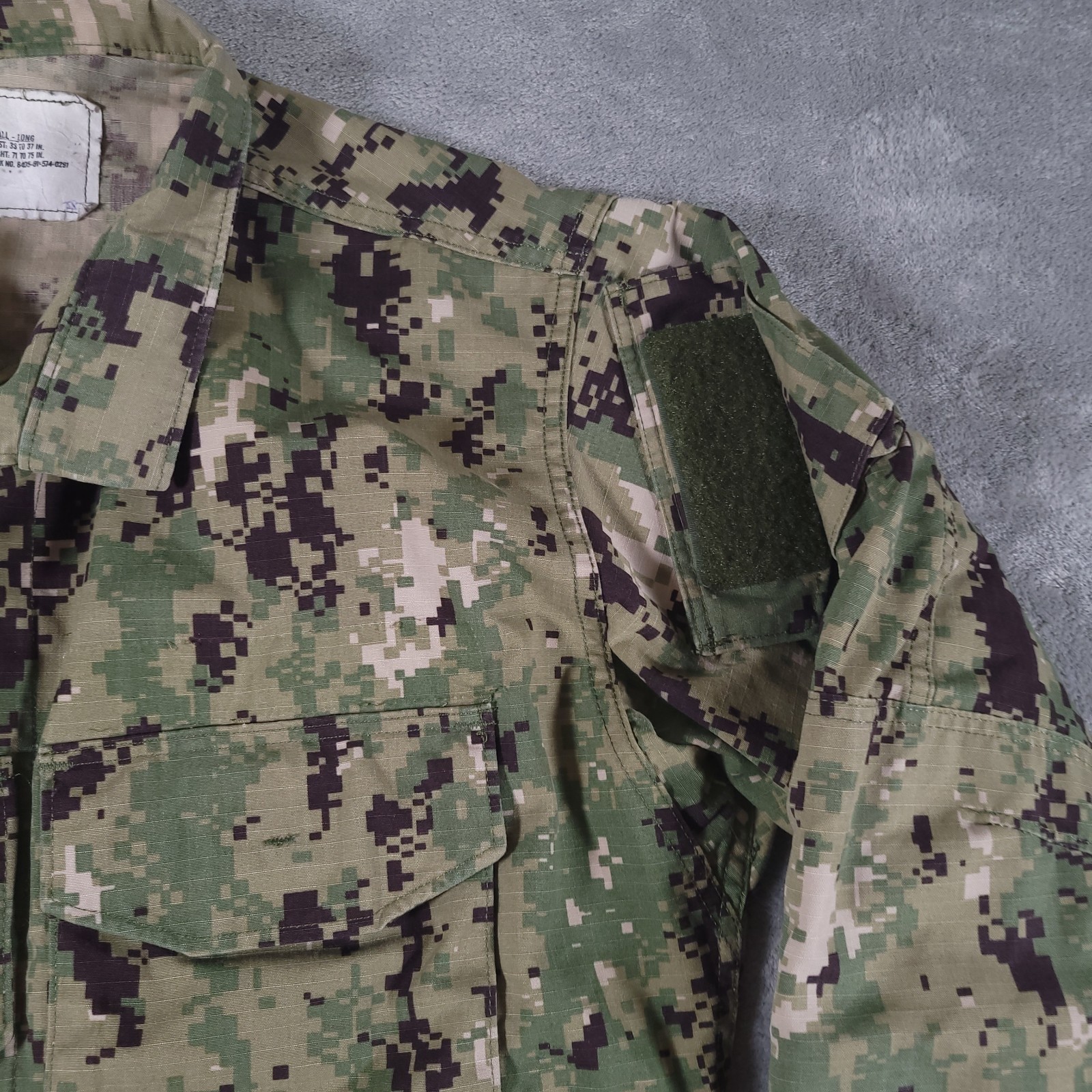 US Navy Shirt Adult Size Small Long Blouse Military Working Uniform Type III